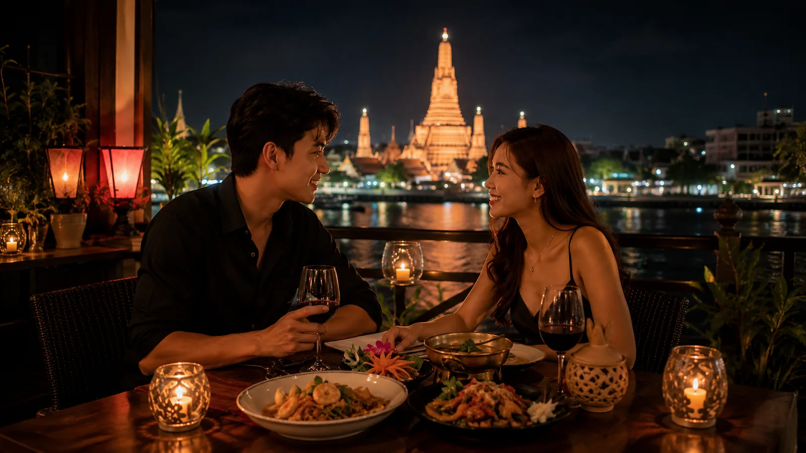 ภาพบรรยากาศเที่ยวกับเพื่อนกินข้าว